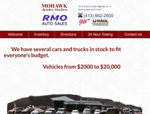 Tablet Screenshot of mohawkautos.com